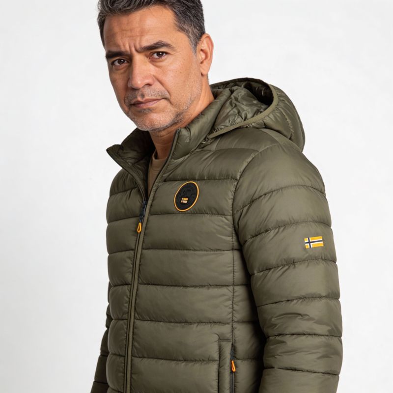 Geographical Norway men's jacket AMIGOMAP LONG HOOD DB KAKI MEN 233 KAKI (WZ5087H/GN-KAKI)