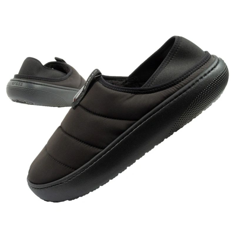 Meeste must jalatsid Crocs slippers Classic Puff Moc slippers insulated