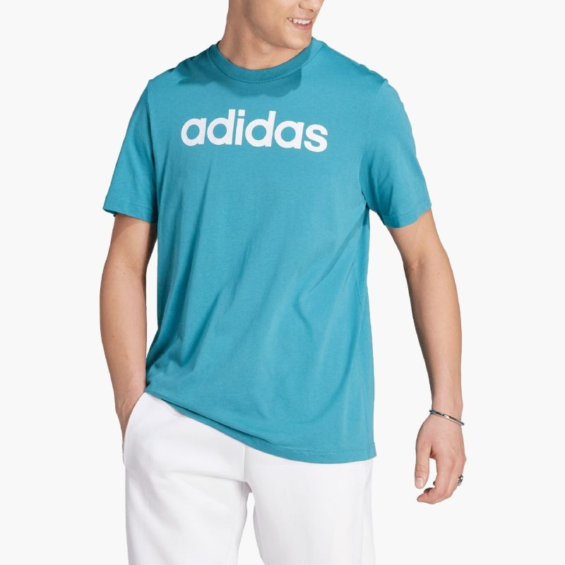 adidas Essentials Single Jersey Linear Embroidered Logo Tee M IJ8655