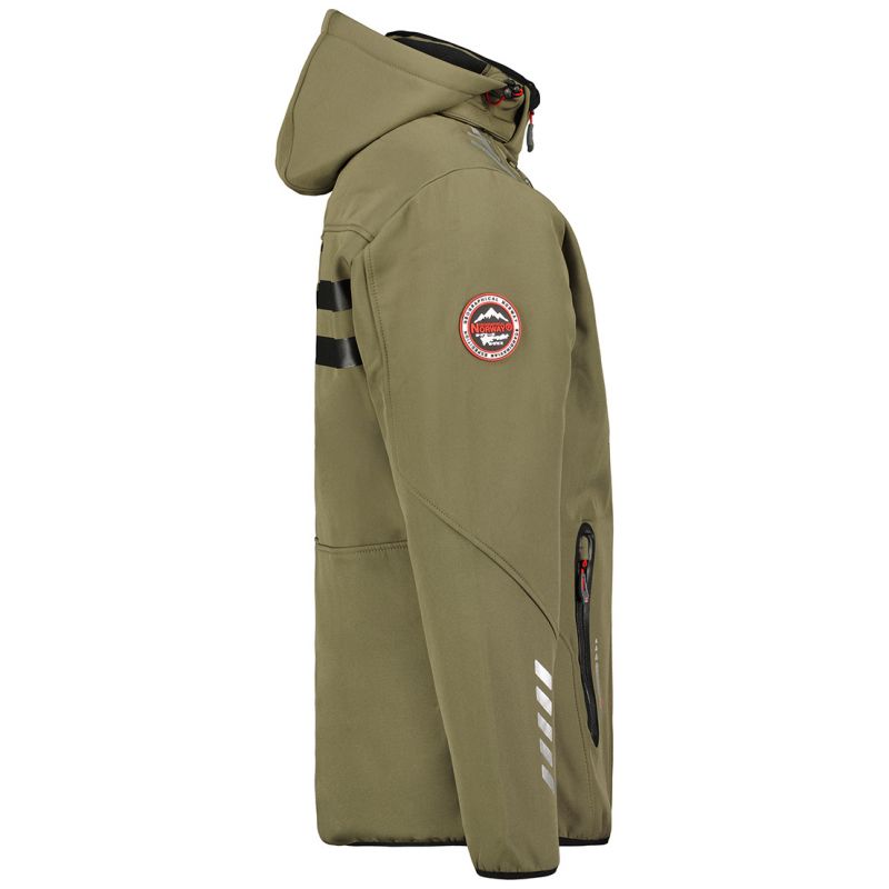 Geographical Norway Royaute DB 068 M WY1997H/GN-Kaki / Black Softshell Jacket