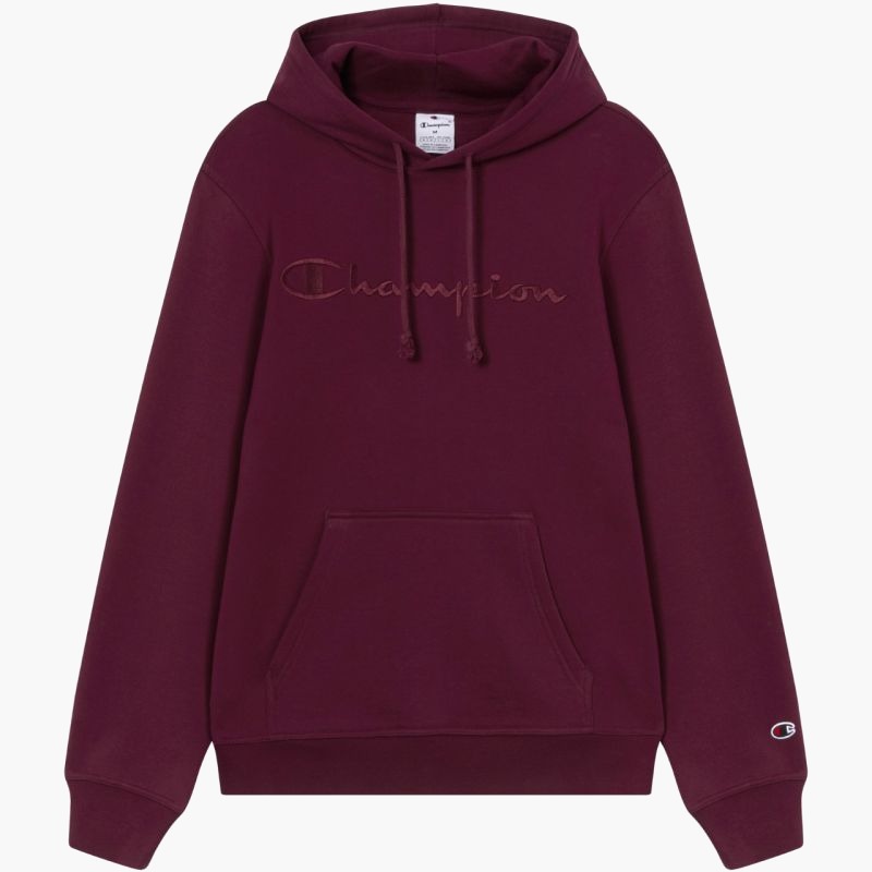 Мужская толстовка с капюшоном Champion Hooded Burgundy 220271 RS522 бордовый