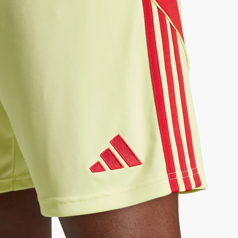 Men's adidas Tiro 24 shorts yellow and red JI6090