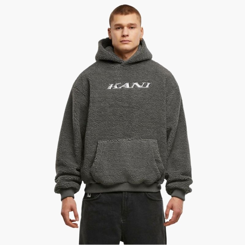 Мужская толстовка с капюшоном Karl Kani Teddy PD00007584 серебристый