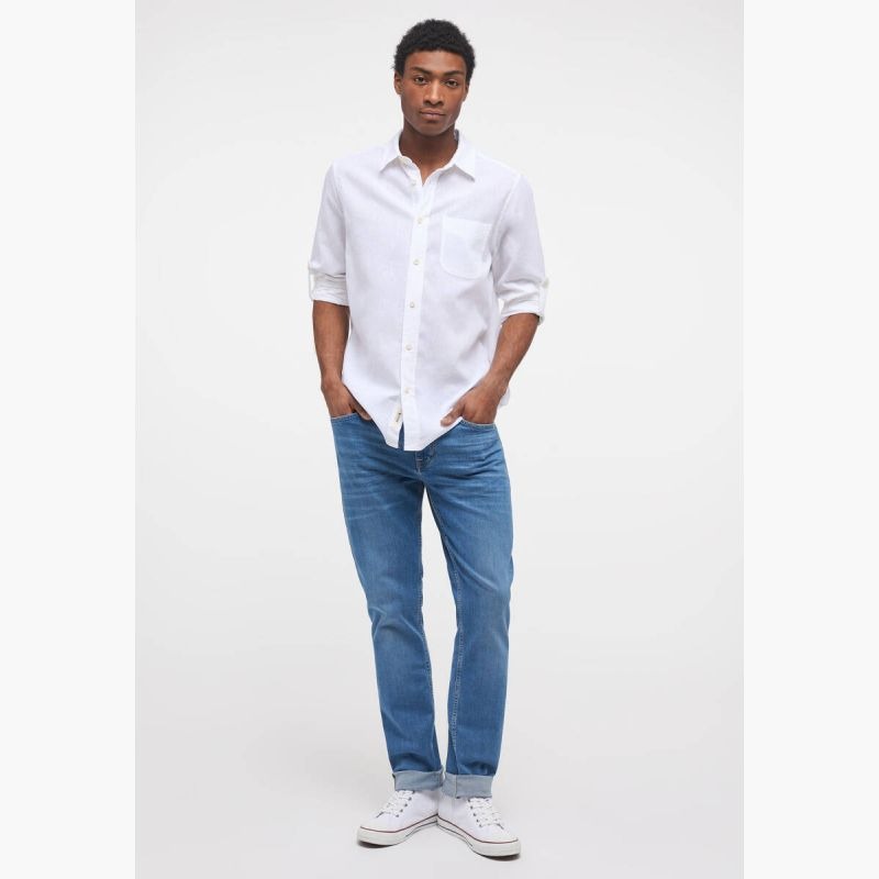 Mustang Clemens Linen Cotton Shirt M 1014356-2045