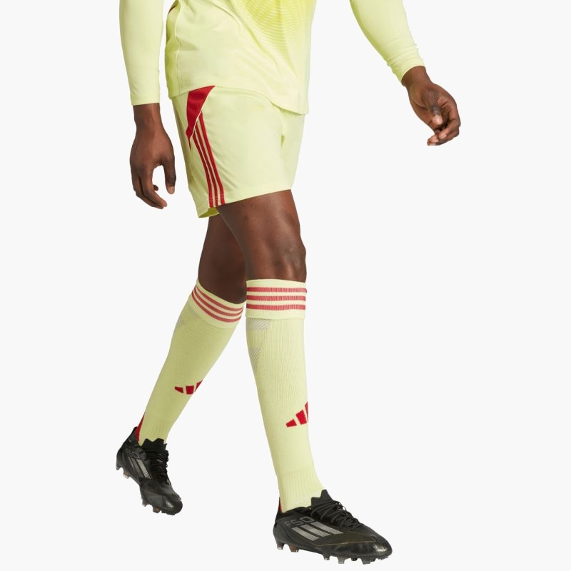 Men's adidas Tiro 24 shorts yellow and red JI6090
