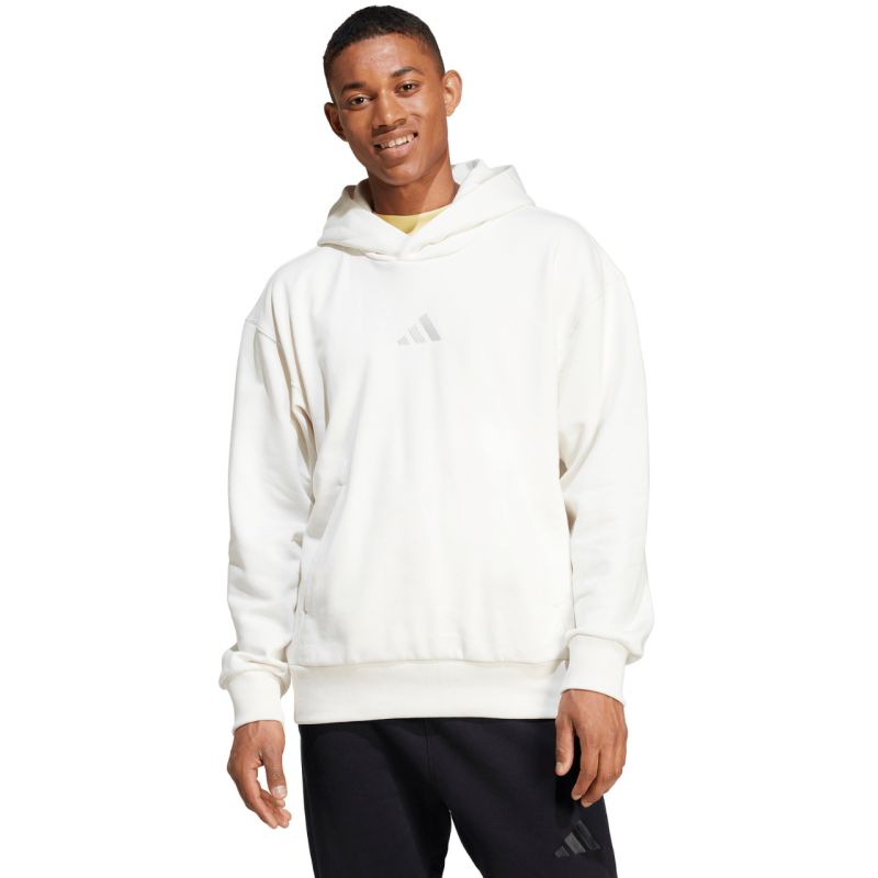 Meeste valge kapuutsiga pusa Adidas All Szn Fleece IY4121