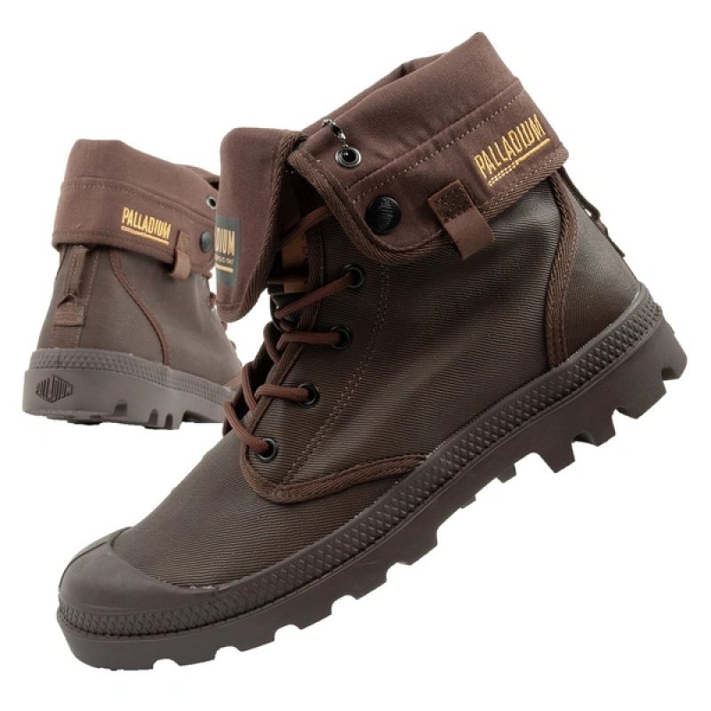 Meeste pruun jalatsid Palladium Baggy Coated High Top , Fashionable Dark