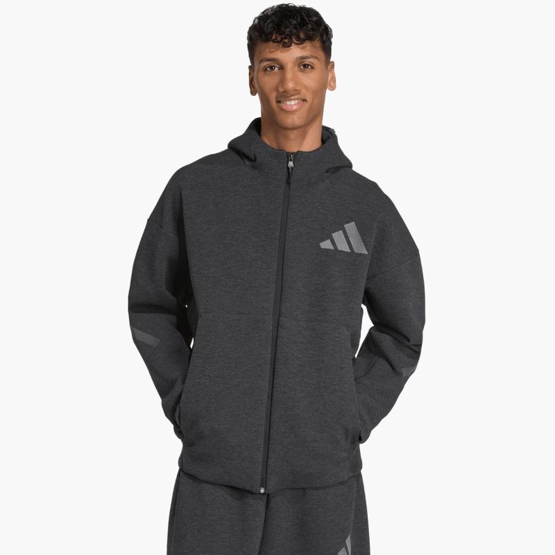 Men's adidas ZNE PR FZ sweatshirt black JM6055