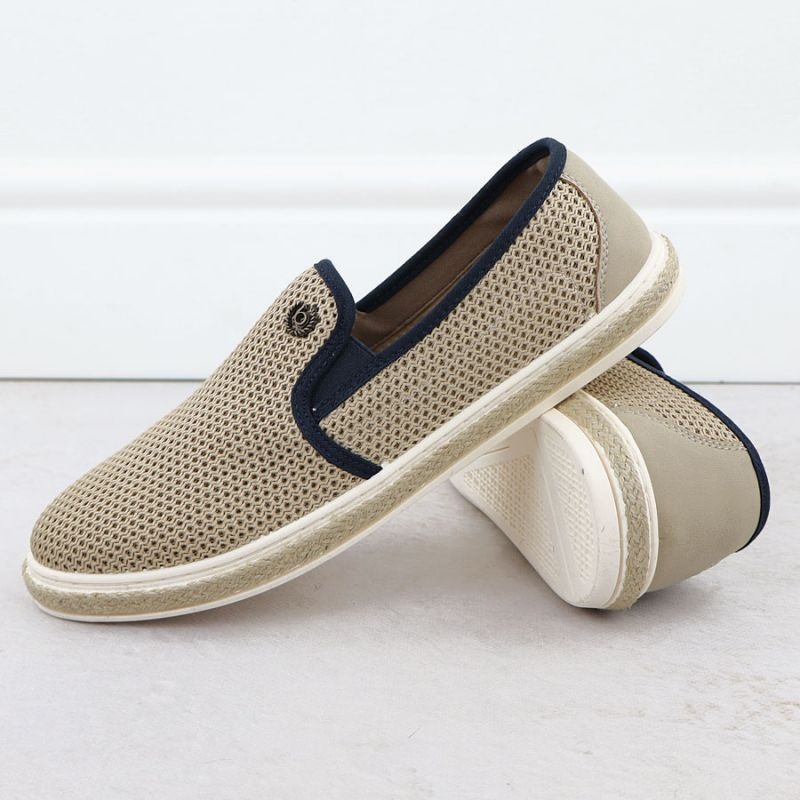 Men's slip-on espadrilles beige Bugatti 321-ASP61-6900