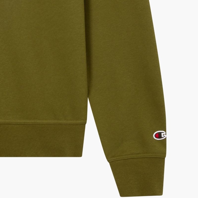 Мужская толстовка Champion Crewneck Olive 220272 GS585