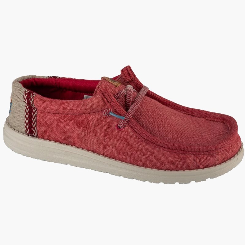 Мужская обувь Hey Dude Wally Jute M 43085-79B красный