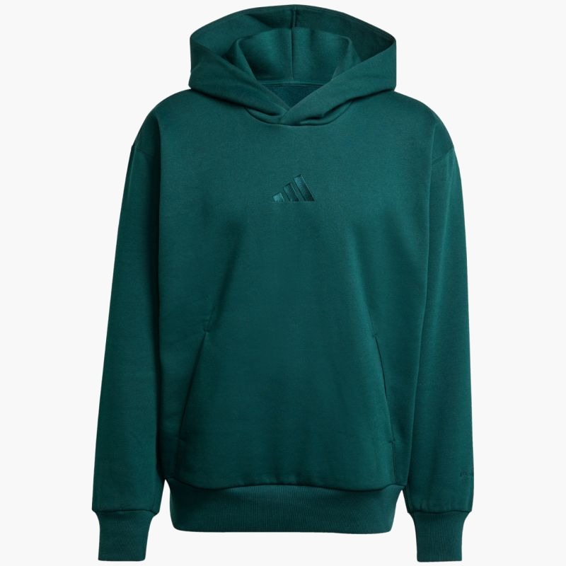 Мужская толстовка с капюшоном Adidas ALL SZN Fleece M KB8527 зеленый