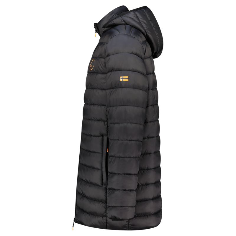 Geographical Norway men's jacket AMIGOMAP LONG HOOD DB BLACK MEN 233 BLACK (WZ5085H/GN-NOIR)