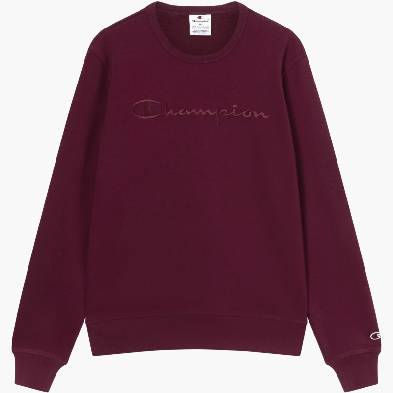 Мужская толстовка Champion Crewneck Burgundy 220272 RS522 бордовый