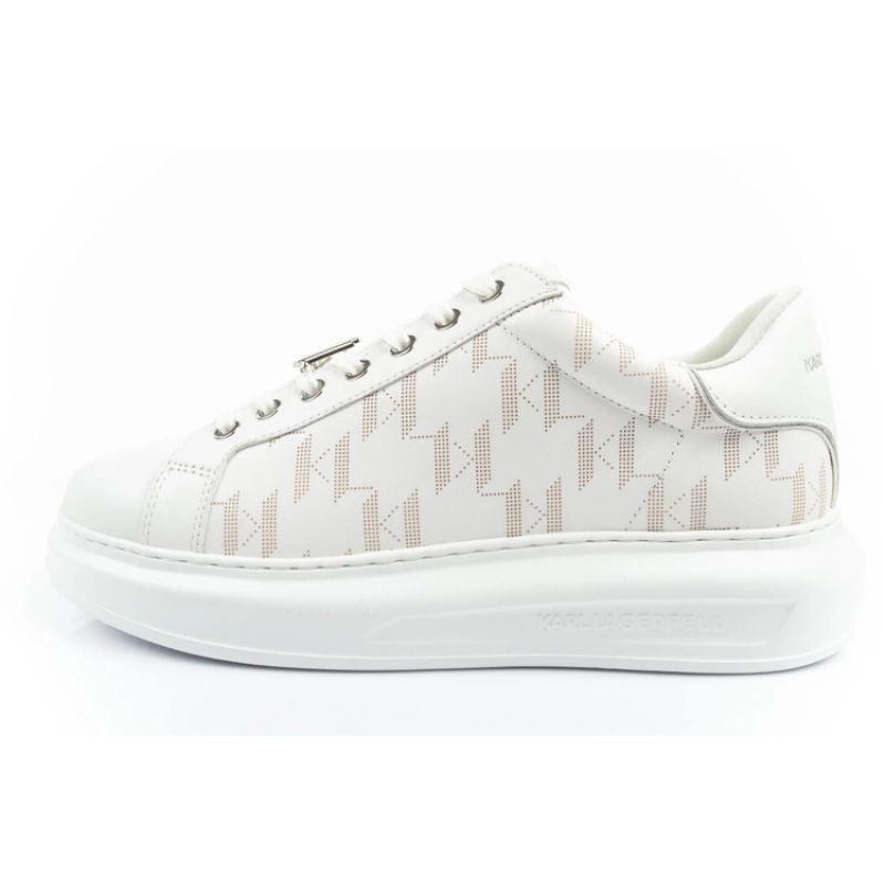 Karl Lagerfeld Kapri men's shoes sneakers natural leather white