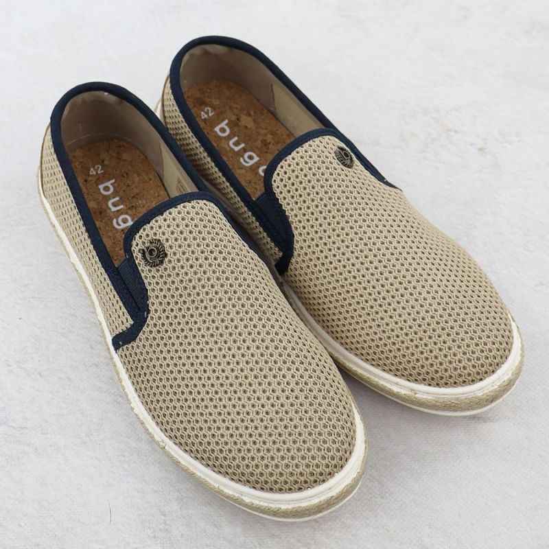 Men's slip-on espadrilles beige Bugatti 321-ASP61-6900