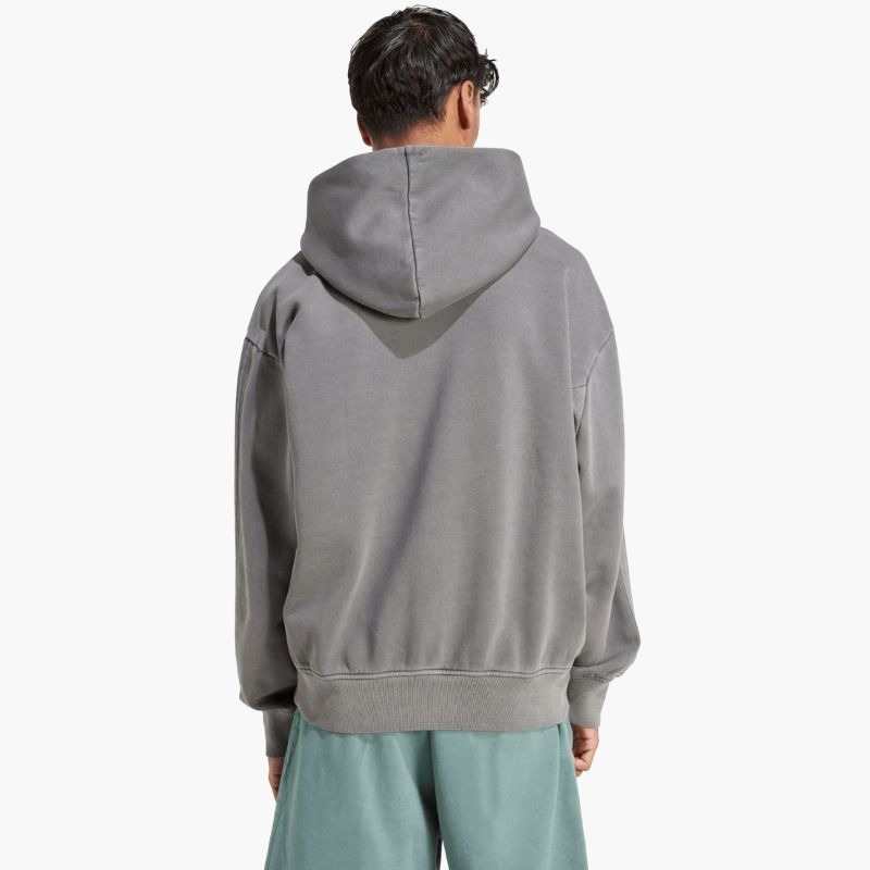 Мужская толстовка с капюшоном Adidas ALL SZN Fleece Washed JL6539 серый