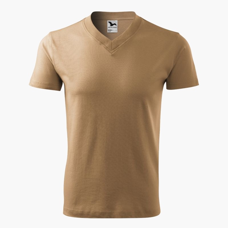 Malfini V-neck T-shirt M MLI-10208 sand