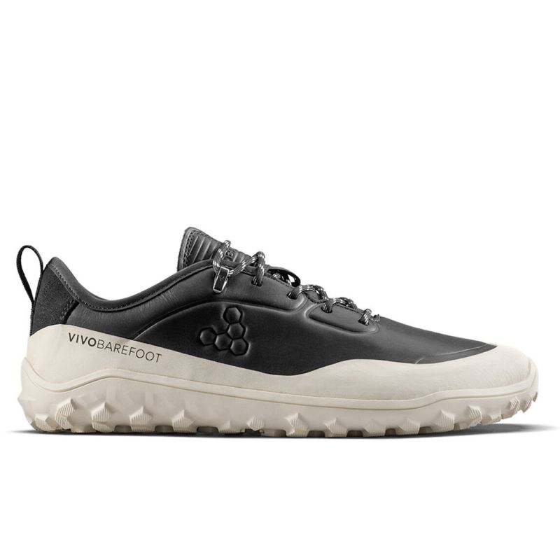 Meeste valge matkajalatsid Vivobarefoot TRACKER LEATHER AT LOW MENS OBSIDIAN/ (309534-04)