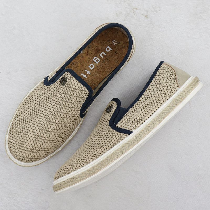 Men's slip-on espadrilles beige Bugatti 321-ASP61-6900
