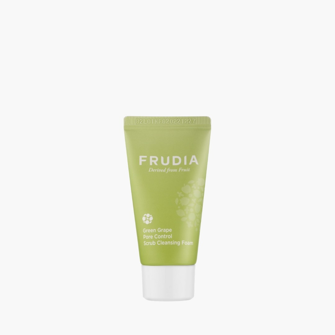nanito_source_url:https://glowstation.com/wp-content/uploads/FRUDIA-Green-Grape-Pore-Control-Scrub-Cleansing-Foam-Mini-8803348049029.jpg