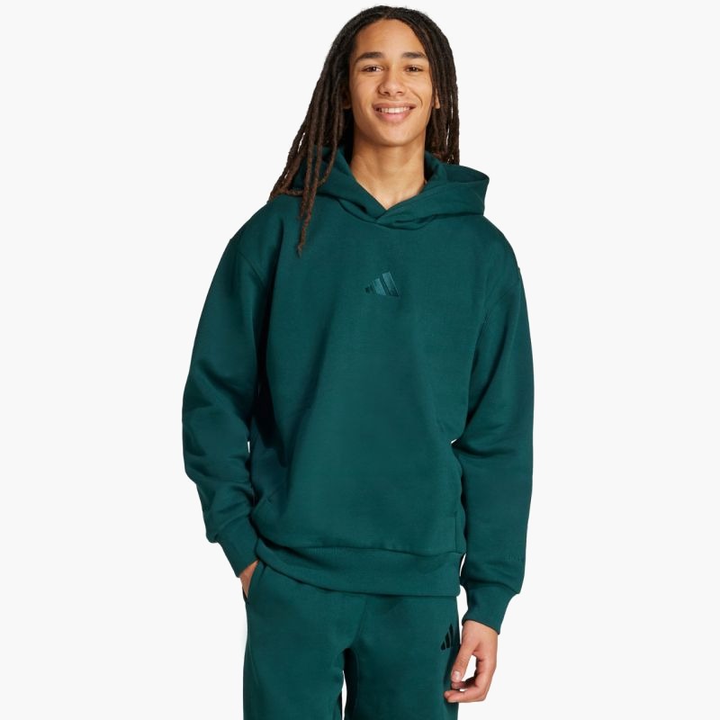 Мужская толстовка с капюшоном Adidas ALL SZN Fleece M KB8527 зеленый