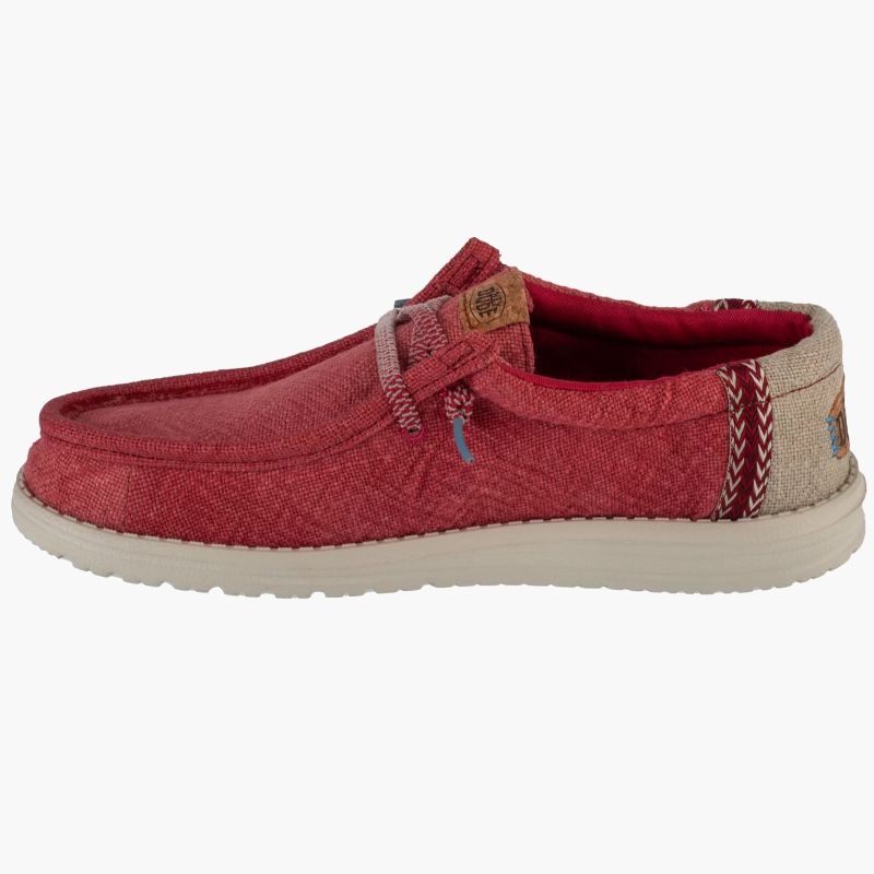 Мужская обувь Hey Dude Wally Jute M 43085-79B красный