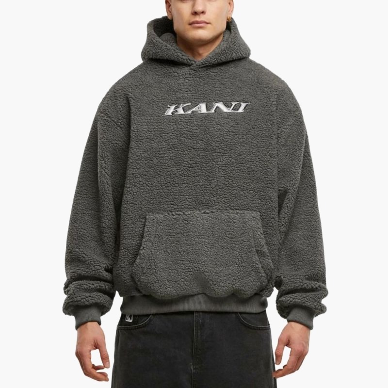 Мужская толстовка с капюшоном Karl Kani Teddy PD00007584 серебристый