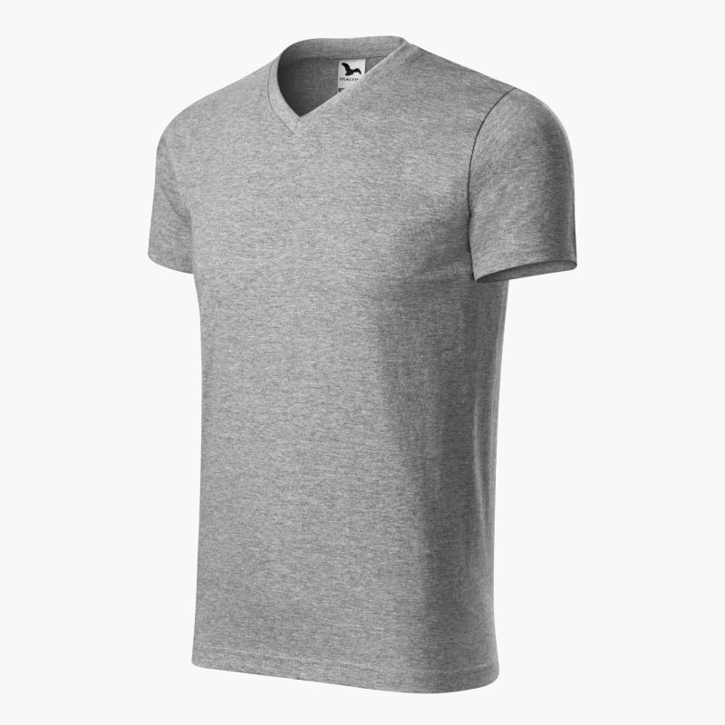 Malfini Heavy V-neck T-shirt M MLI-11112 dark gray melange