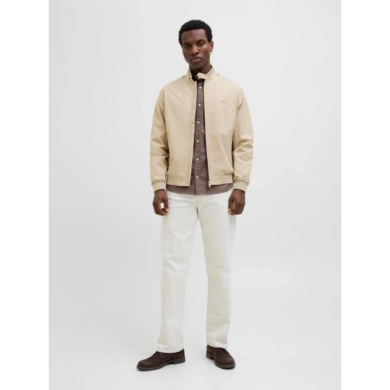 Jack&Jones men's jacket JPRBLUBRAD BOMBER JACKET SN 12273393 WHITE PEPPER