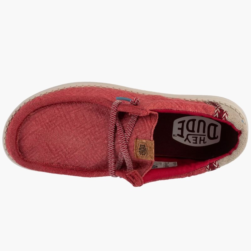 Мужская обувь Hey Dude Wally Jute M 43085-79B красный