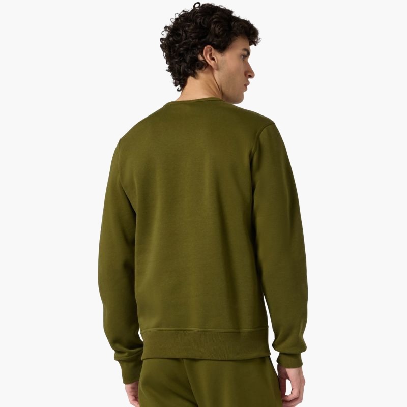 Мужская толстовка Champion Crewneck Olive 220272 GS585