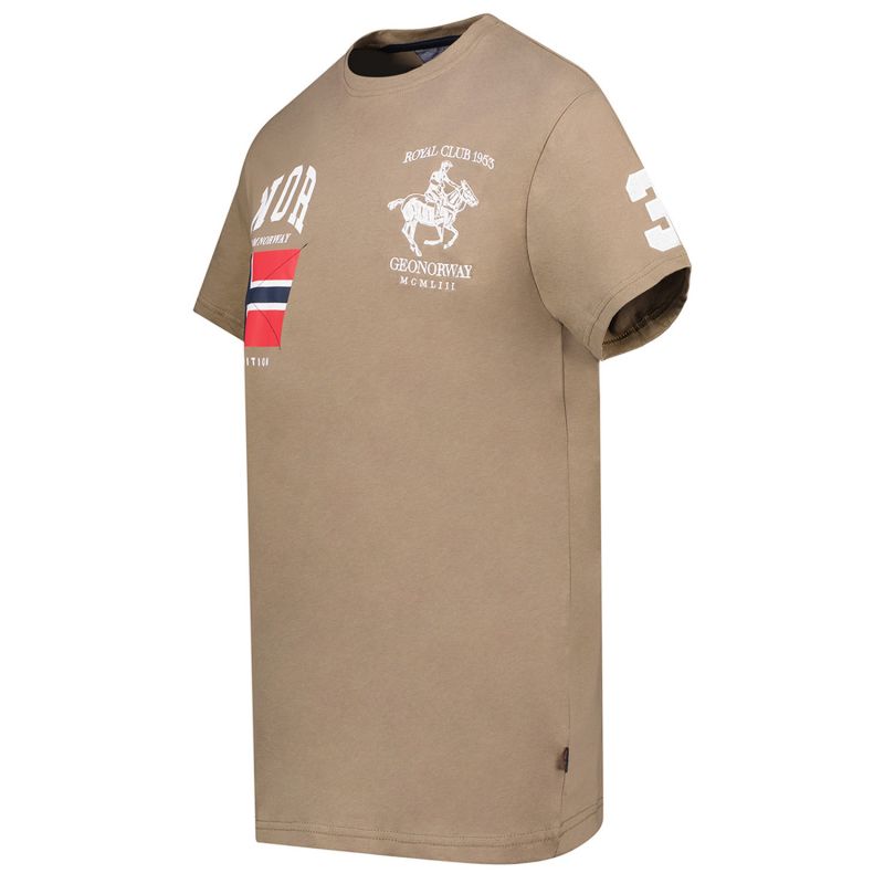 Geographical Norway Jequestre T-shirt 254 M SY1305H/GN-Taupe
