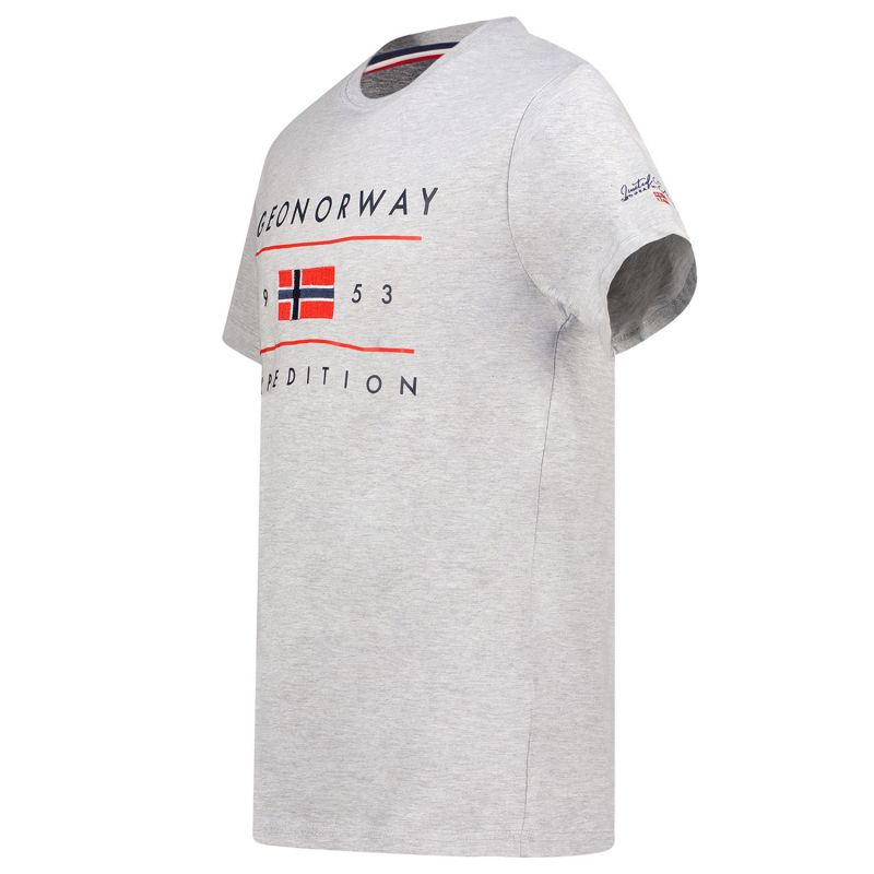 Geographical Norway Jezolo DB 254 M T-shirt SY9738H/GN-Blended Gray