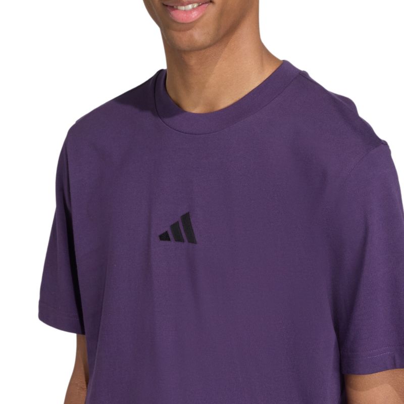 Men's adidas Essentials Small Logo Single Jersey Purple JW6232