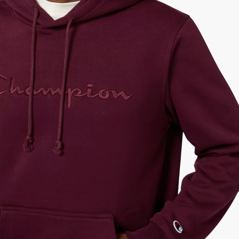 Мужская толстовка с капюшоном Champion Hooded Burgundy 220271 RS522 бордовый