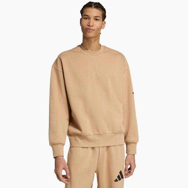 Мужская толстовка Adidas Essentials Loose Fit 3 Bar Logo JX5668 бежевый