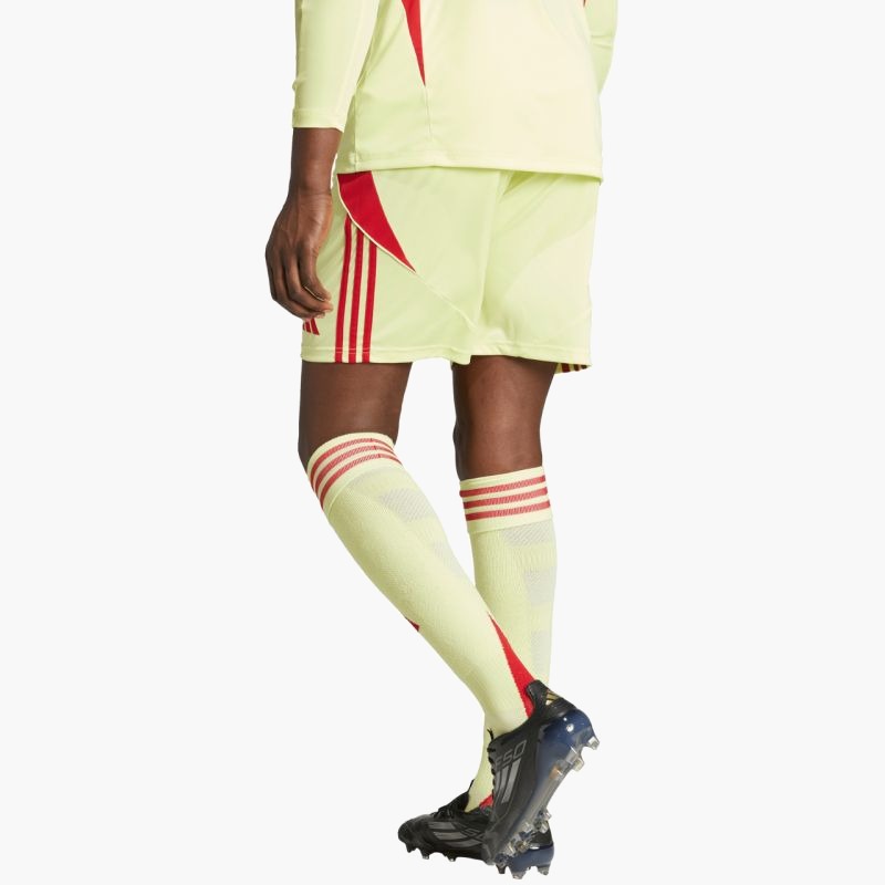 Men's adidas Tiro 24 shorts yellow and red JI6090