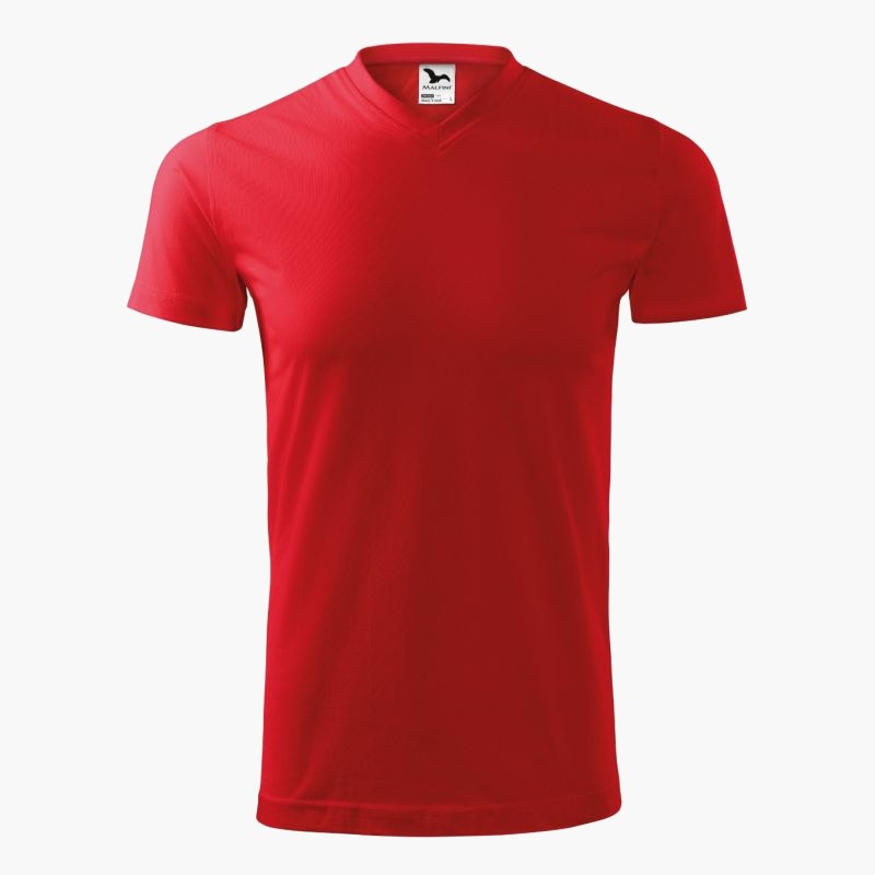Malfini Heavy V-neck T-shirt M MLI-11107 red