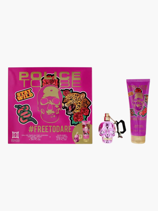 Set Police: To Be Free To Dare, Hydrating, Body Lotion, 100 ml + To Be Free To Dare, Eau De Parfum, For Women