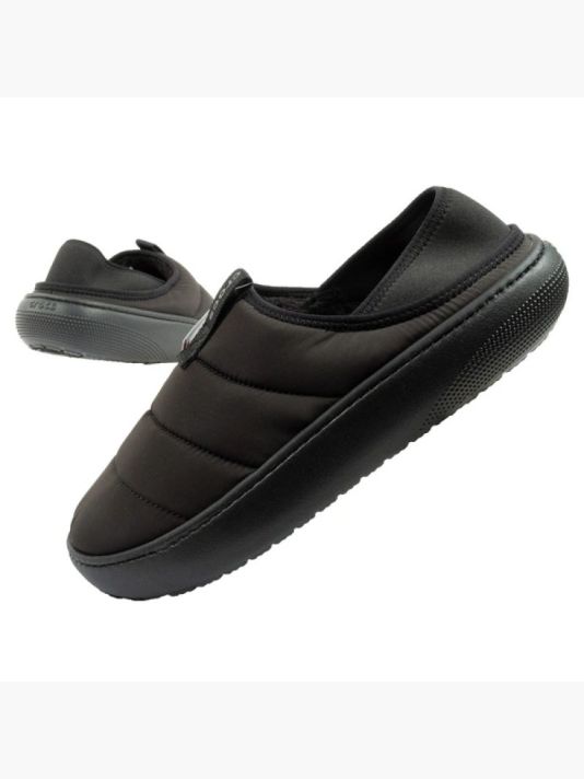 Meeste must jalatsid Crocs slippers Classic Puff Moc slippers insulated