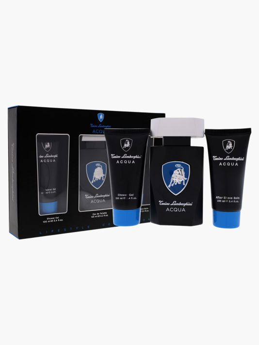Set Tonino Lamborghini: Acqua, Eau De Toilette, For Men, 125 ml + Acqua, Hydrating, Shower Gel, All Skin Types, 100 ml + Acqua, Hydrating, After-Shave Balm
