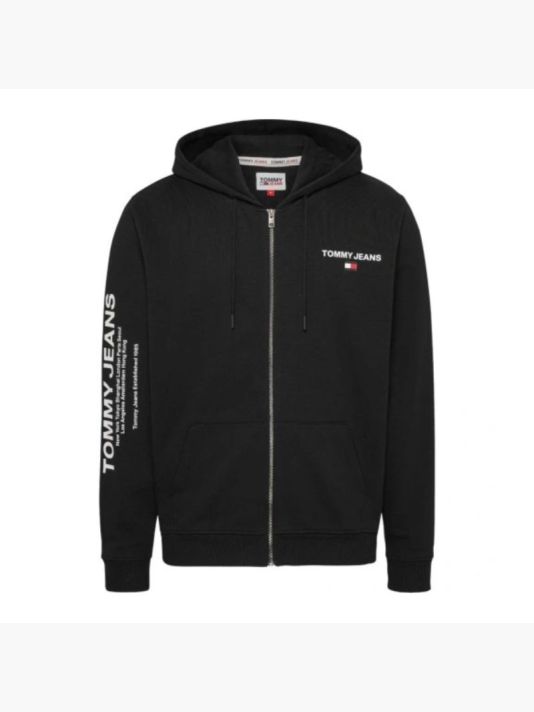 Tommy Hilfiger TJM Reg Entry Zip Hoodie Men's Black - DM0DM17783-BDS