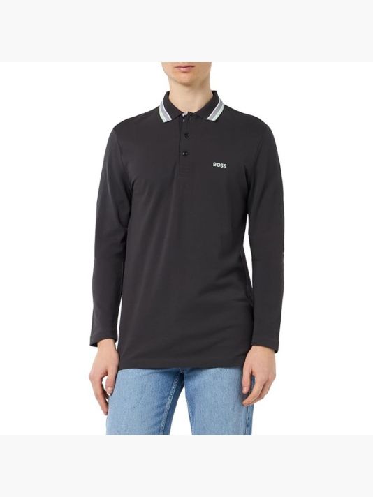 Longsleeve Polo Shirt Boss Pleats M 50506191-016