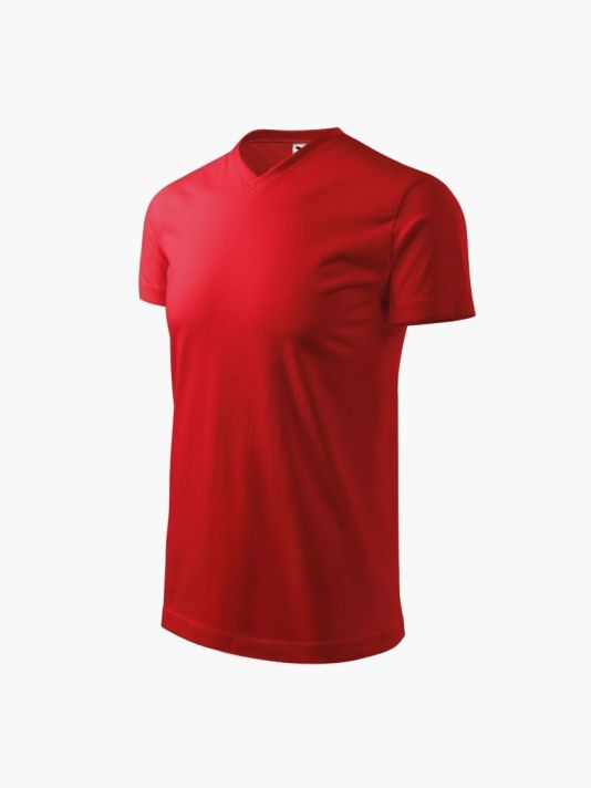 Malfini Heavy V-neck T-shirt M MLI-11107 red
