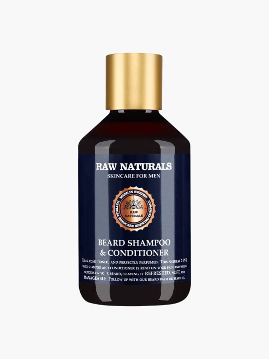 Raw Naturals, Beard Shampoo & Conditioner, 100% vegan, Beard Shampoo, Softness