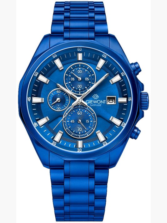 Мужские часы Giewont Chronograph Sapphire Синие GW7290-B5