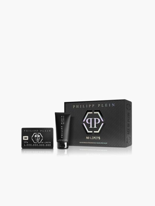 Set Philipp Plein: No Limits, Eau De Parfum, For Men, 50 ml + No Limits, Moisturizing, After-Shave Balm