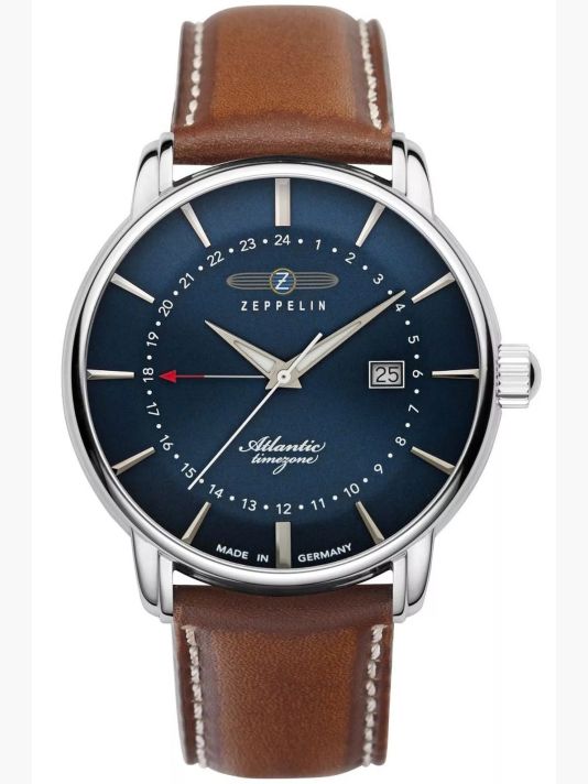 Meeste käekell ZEPPELIN Atlantic Timezone 8442-3 + KARP