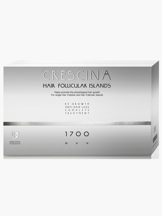 Labo, Crescina Follicular Islands 1700, For Growth Stimulation, Ampoules Treatment Serum, For Scalp, For Men, 10 +10 pcs